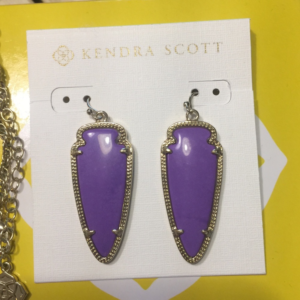 Kendra Scott neon purple sky (RARE discontinued)